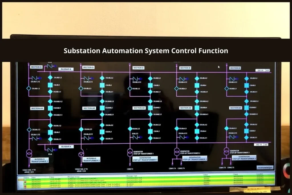 Substation Automation System Control Function